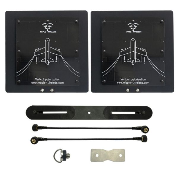 Комплект патч антен Maple Wireless 5.8G 21dBi AAT SMA (2 антени з кріпленням) Комплект патч антен Maple Wireless 5.8G 21dBi AAT SMA (2 антени з кріпленням)