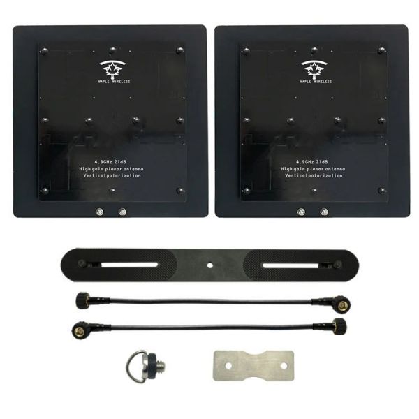 Комплект патч антен Maple Wireless 4.9G 21dBi AAT SMA (2 антени з кріпленням) Комплект патч антен Maple Wireless 4.9G 21dBi AAT SMA (2 антени з кріпленням)