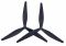 Пропелери 15" HQProp MacroQuad MQ15X7X3 Black Glass Комплект 2шт (CСW+CW)