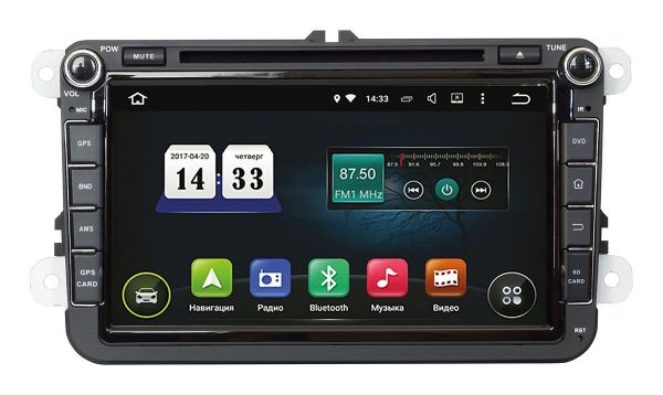 Штатна магнітола Incar AHR-8684A4 для Volkswagen Passat B6, 7, CC, Golf 6, Jetta Штатна магнітола Incar AHR-8684A4 для Volkswagen Passat B6, 7, CC, Golf 6, Jetta
