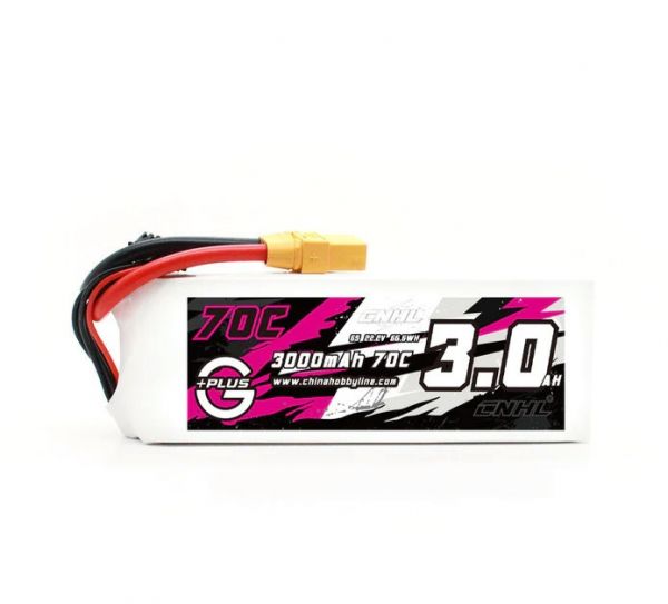 Акумулятор CNHL G+Plus 3000mAh 22.2V 6S 70C Lipo XT60 Акумулятор CNHL G+Plus 3000mAh 22.2V 6S 70C Lipo XT60