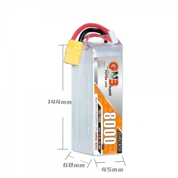 Акумулятор GAONENG GNB LiHV 6S2P 22.2V 8000mAh 70C LiPo XT60