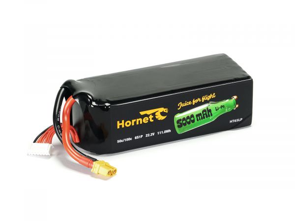 Акумулятор Hornet 6S 22.2V 5000mAh 50C LiPo XT60 Акумулятор Hornet 6S 22.2V 5000mAh 50C LiPo XT60