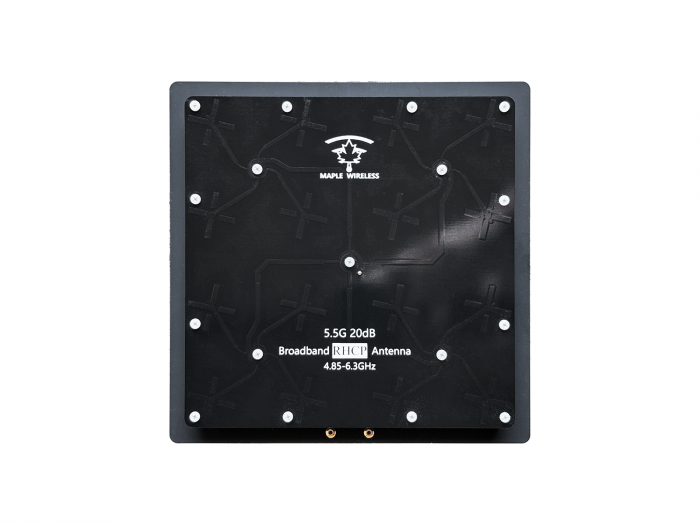Патч антенна Maple Wireless 5.5G 20dBi RHCP 4.85-6.3GHz SMA (широкополосная)