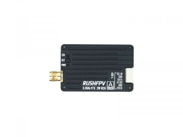 Відеопередавач RushFPV 3.3GHz 2W VTX з антеною Відеопередавач RushFPV 3.3GHz 2W VTX з антеною