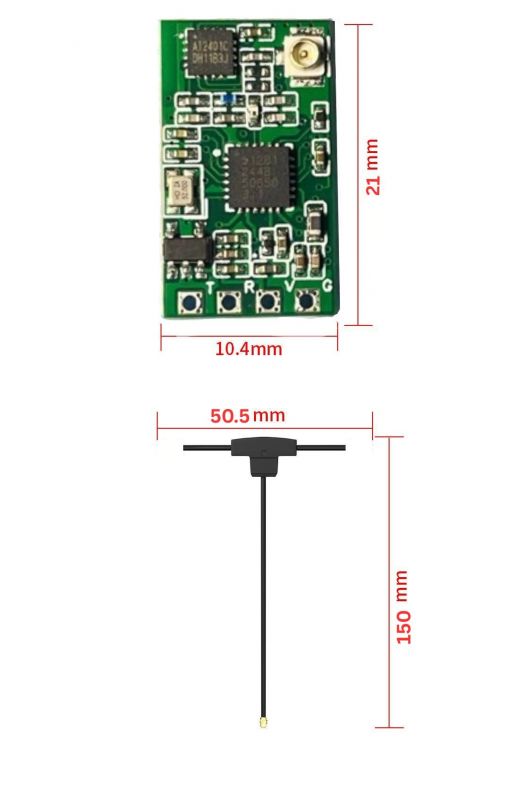 Приемник BoxSys Nano 2.4GHz RX, для FPV дронов